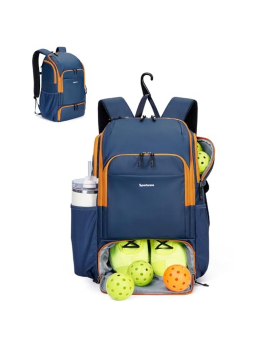 sportsnew Waterproof Pickleball Bag W/Shoe Compartment Fence Hook